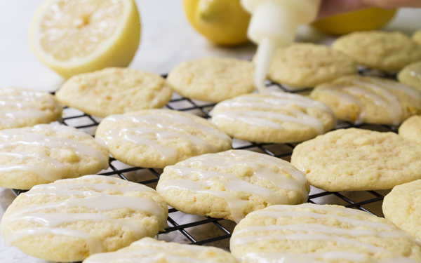 galletas con glaseado de limón