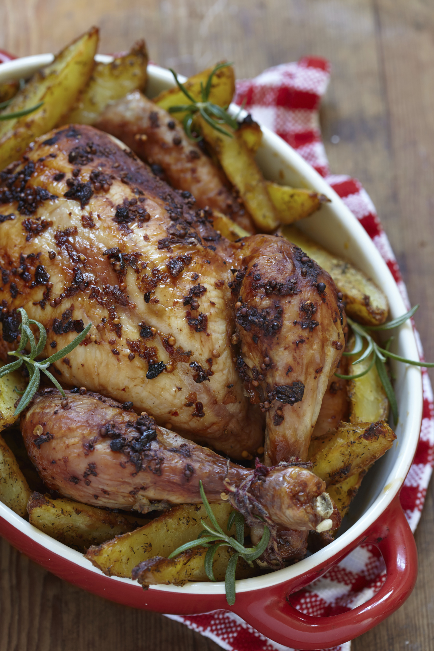 Pollo al horno aromatizado Pollo al horno aromatizado