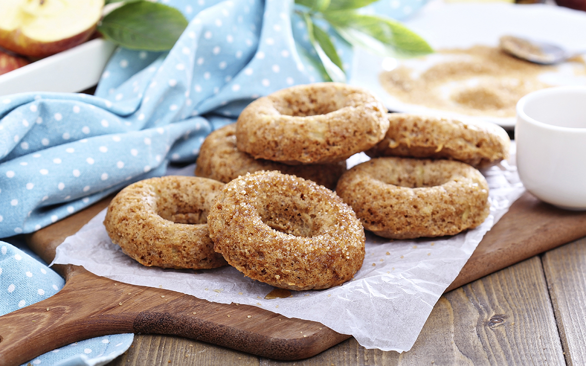 Rosquillas de manzana y miel