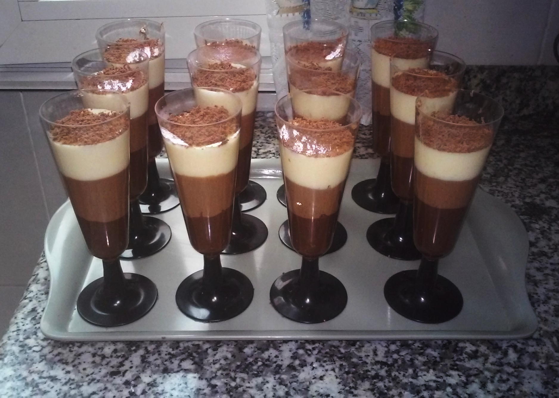 Copas de 3 chocolates