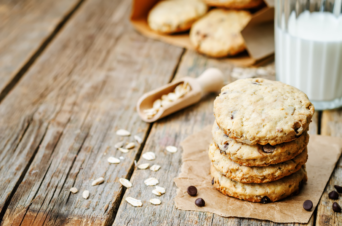 Galletas de avena y pipas de girasol