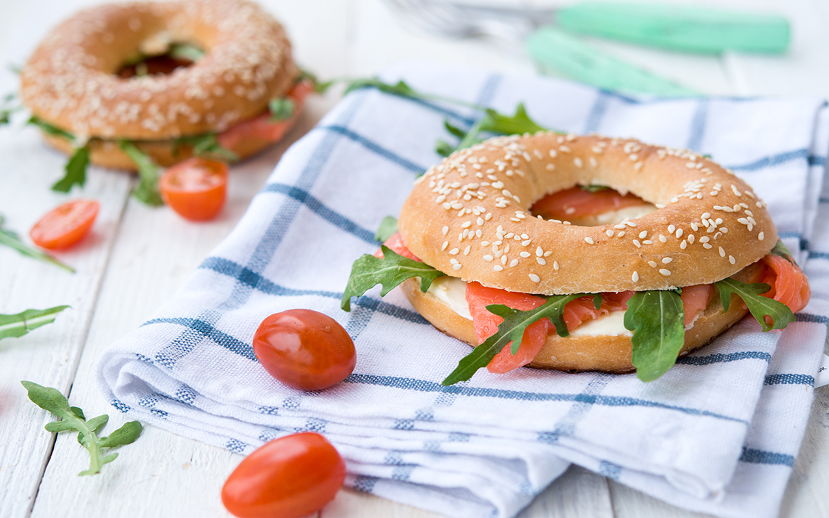 Bagel de salmón