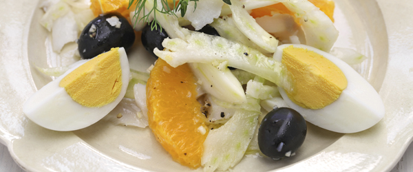 ensalada de naranja y bacalao
