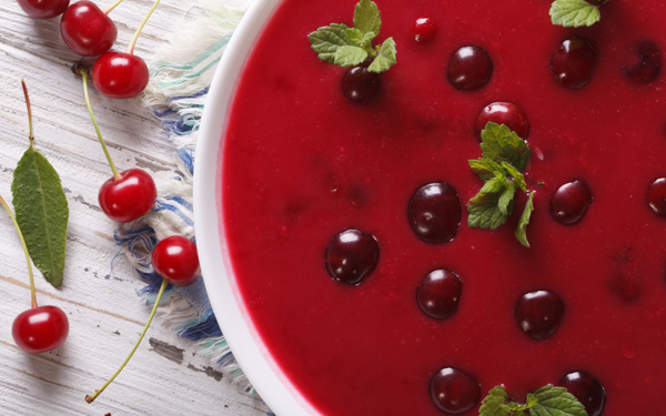 gazpacho de cerezas