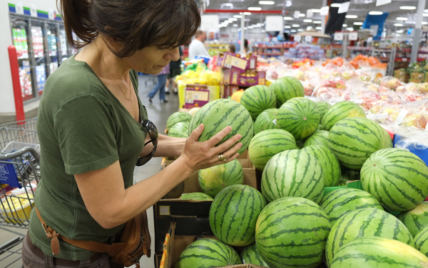 como elegir una sandia