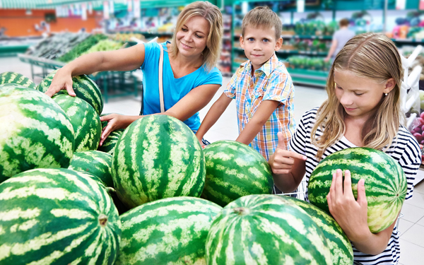 como elegir una sandia