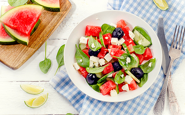 ensalada con sandia