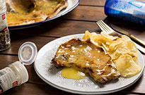 Chuleta de cerdo con glaseado de naranja