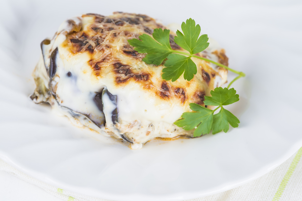 Pastel de berenjenas con jamón