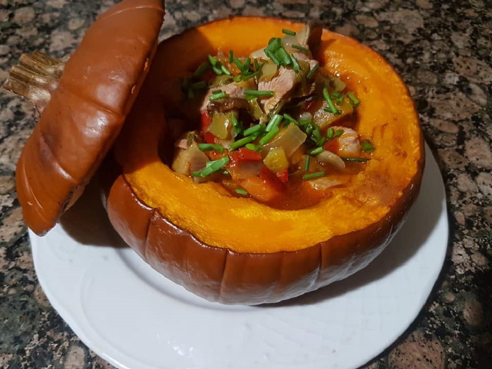 GUISO DE CALABAZA Y PAVO.