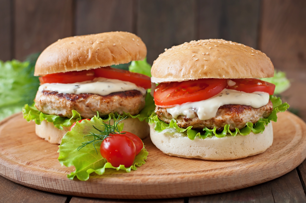 Hamburguesas de Pavo con Trozos de Manzana