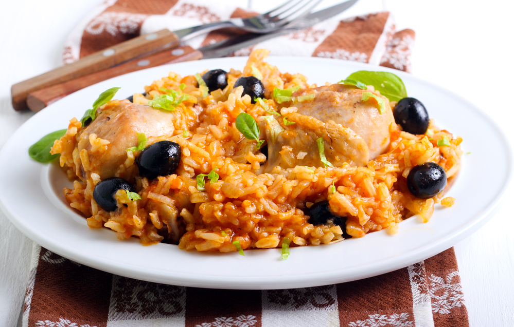 Arroz griego con pollo