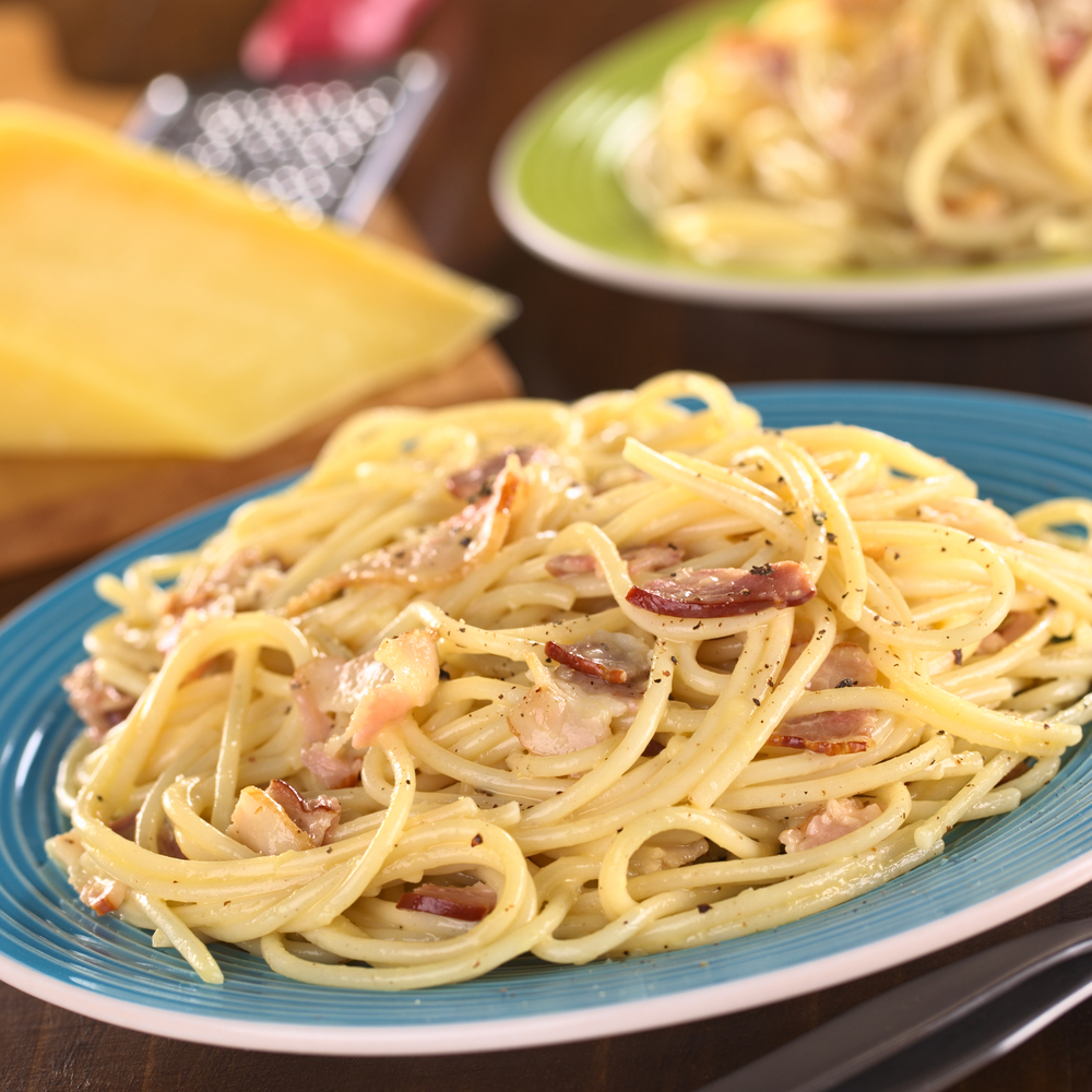 Espaguetis con carbonara original