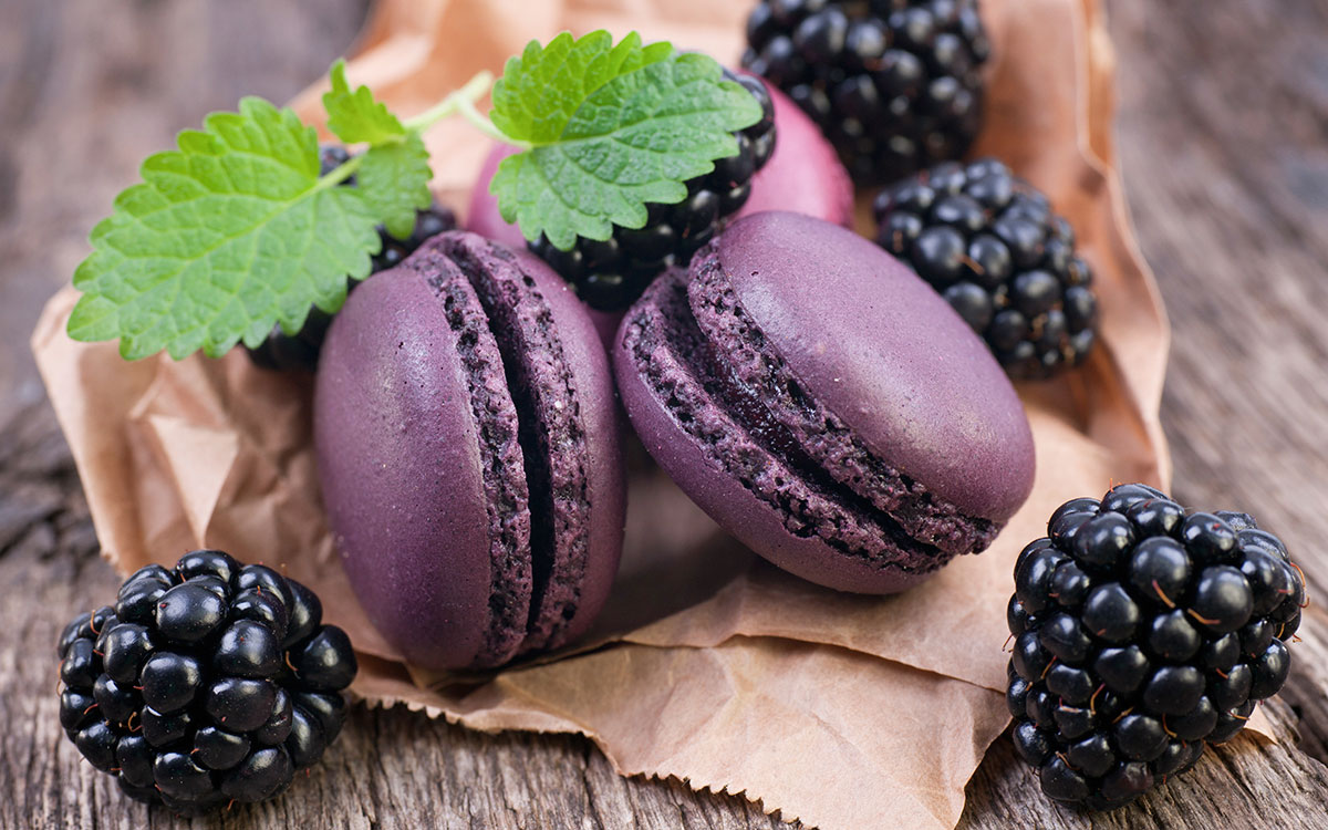 Macarons de mora
