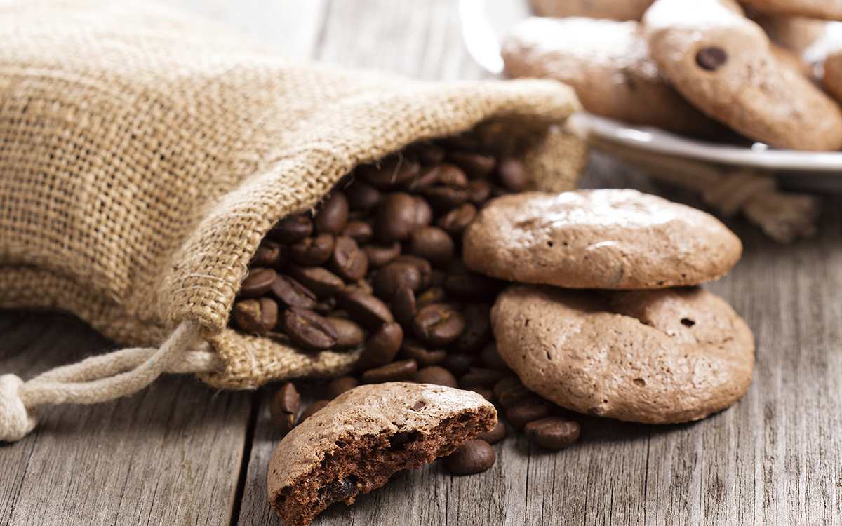 Galletas de merengue de café