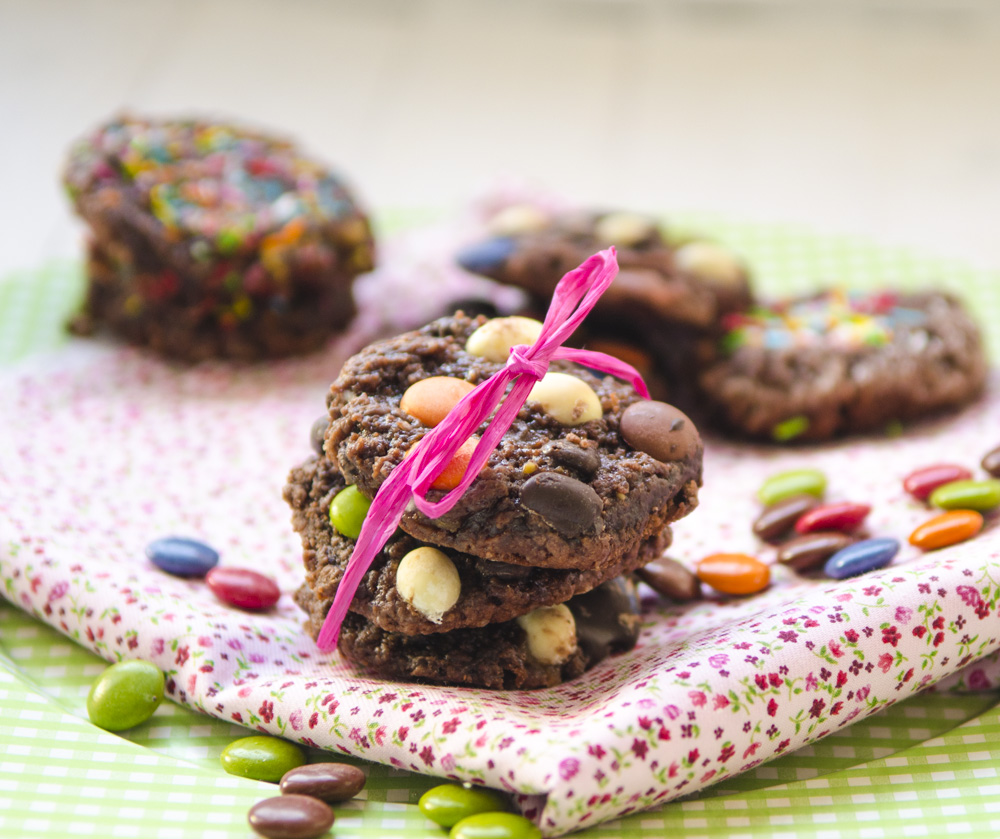 Galletas de chocolate con lacasitos