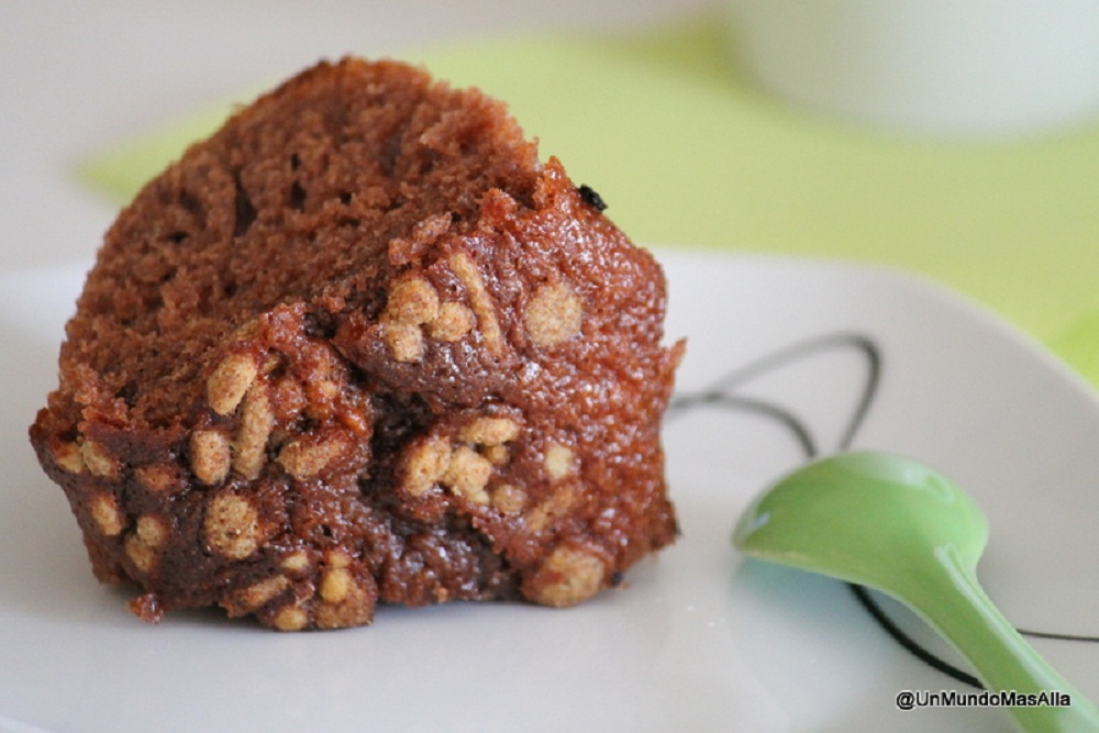 Bizcocho crujiente de cerveza con chocolate