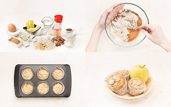 Muffins de pasas y avena