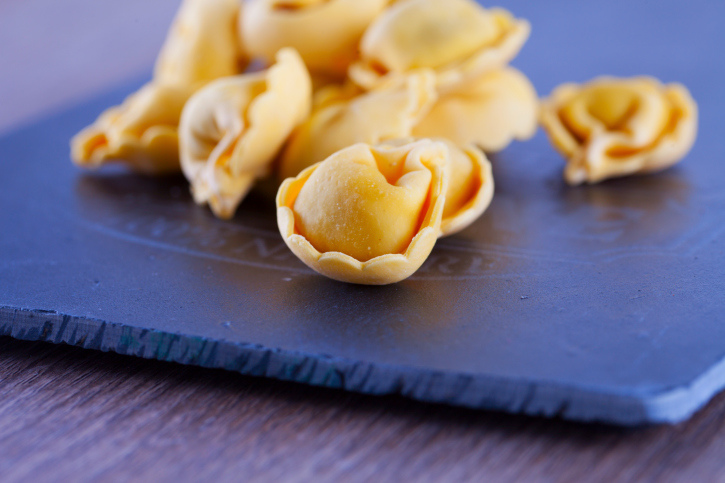 Tortellonis de espinacas y ricota