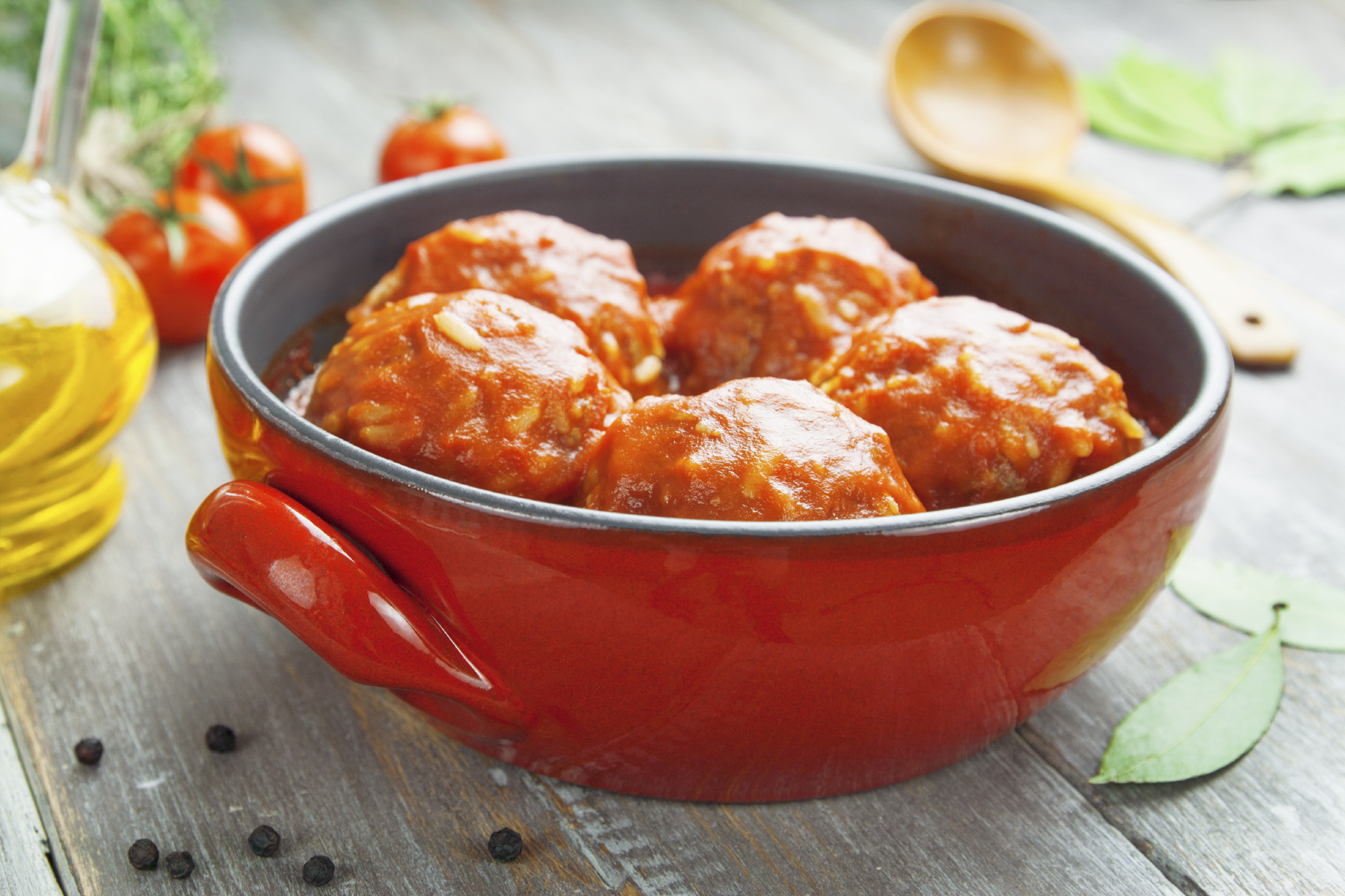 Albóndigas de carne picada con tomate