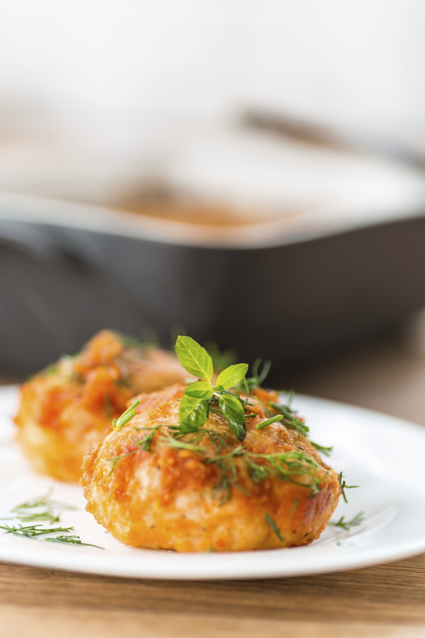 Albóndigas de pollo con mozzarella