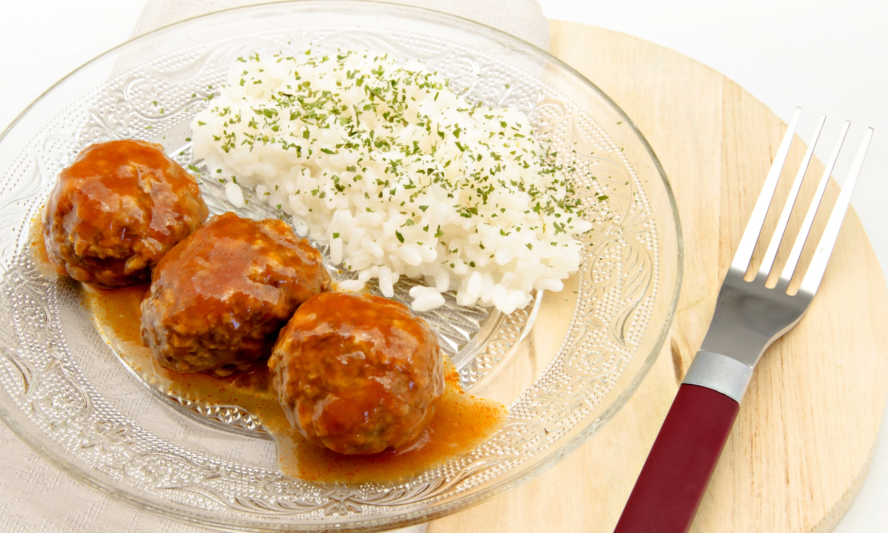 Albóndigas con salsa de mora