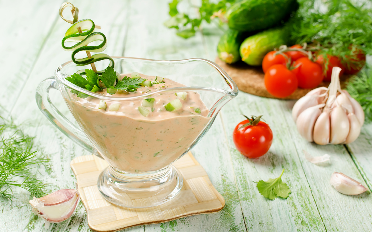 Alioli de tomate y pepino