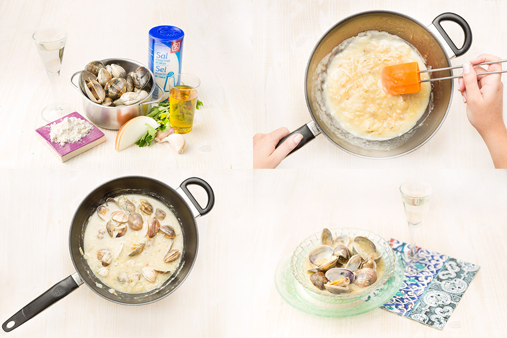 Almejas a la marinera