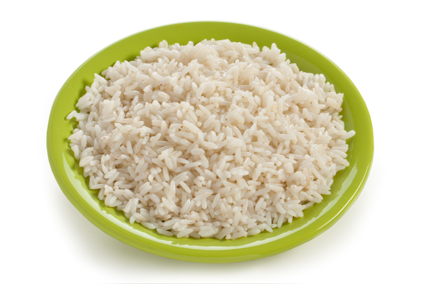 Arroz blanco de guarnición