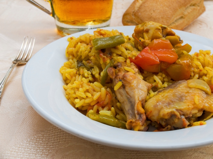 Arroz de pollo y conejo