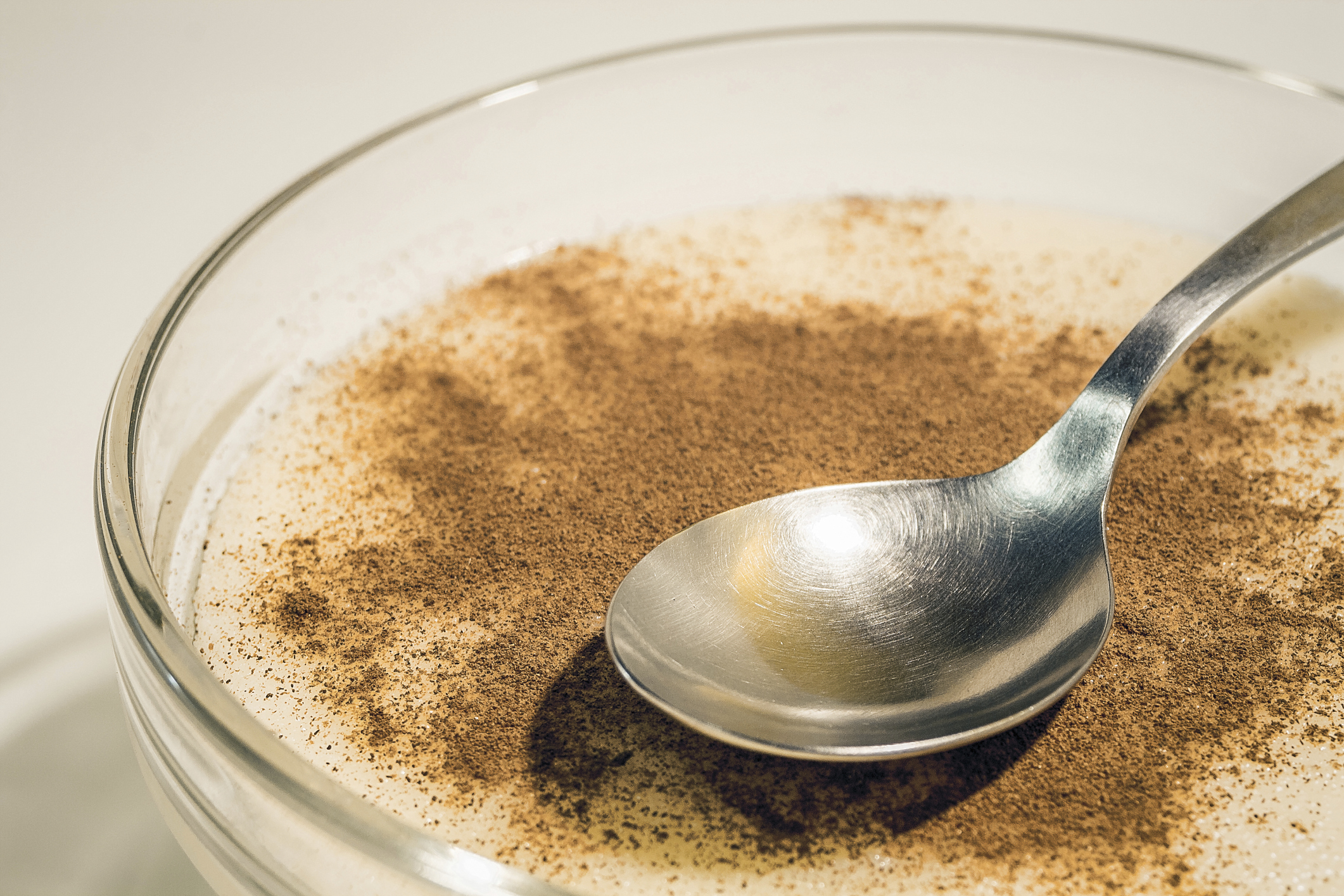 Arroz con leche, crema y canela