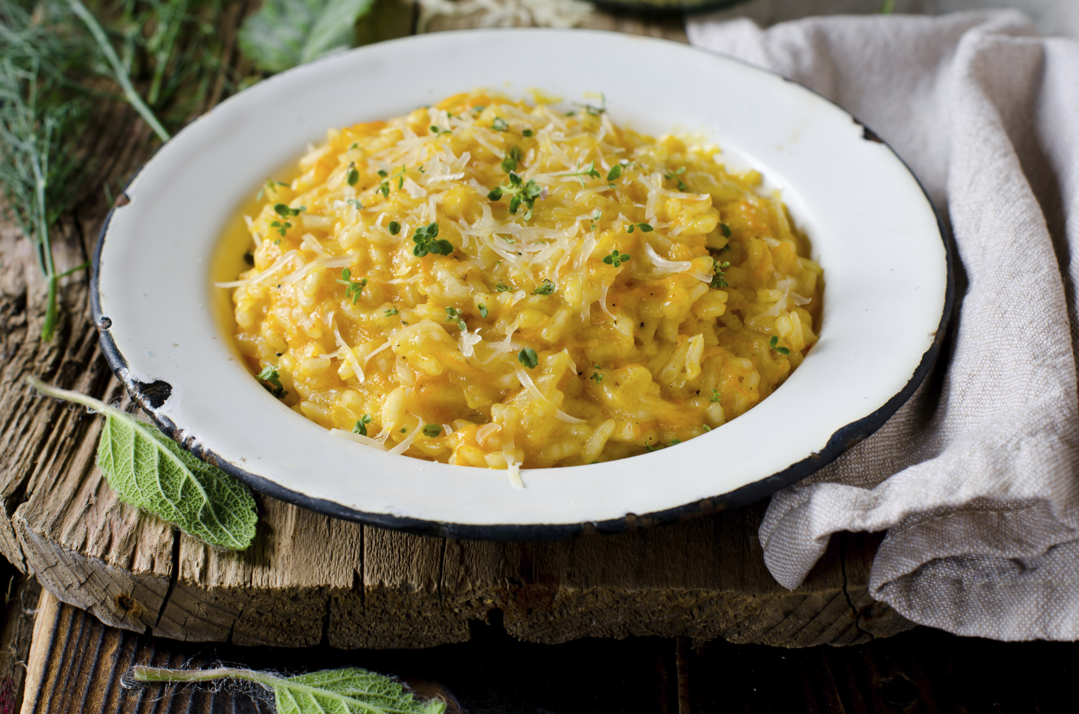 Arroz naranja con calabaza, zanahorias y batata