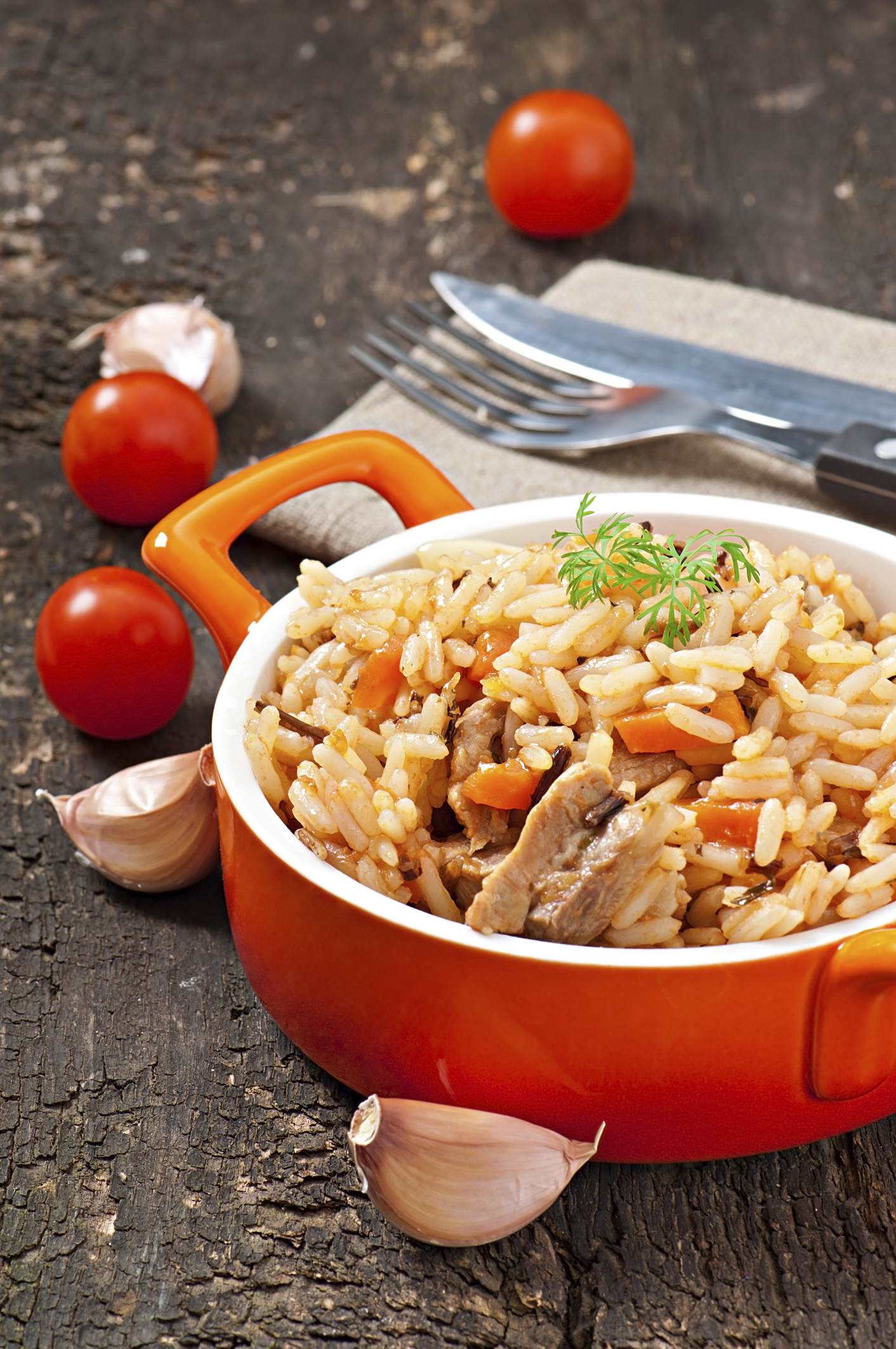 Arroz con pavo en olla rápida