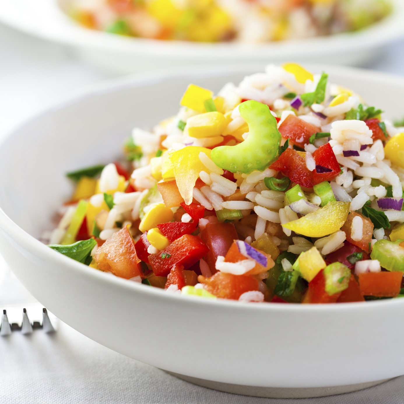 Arroz primavera con vegetales