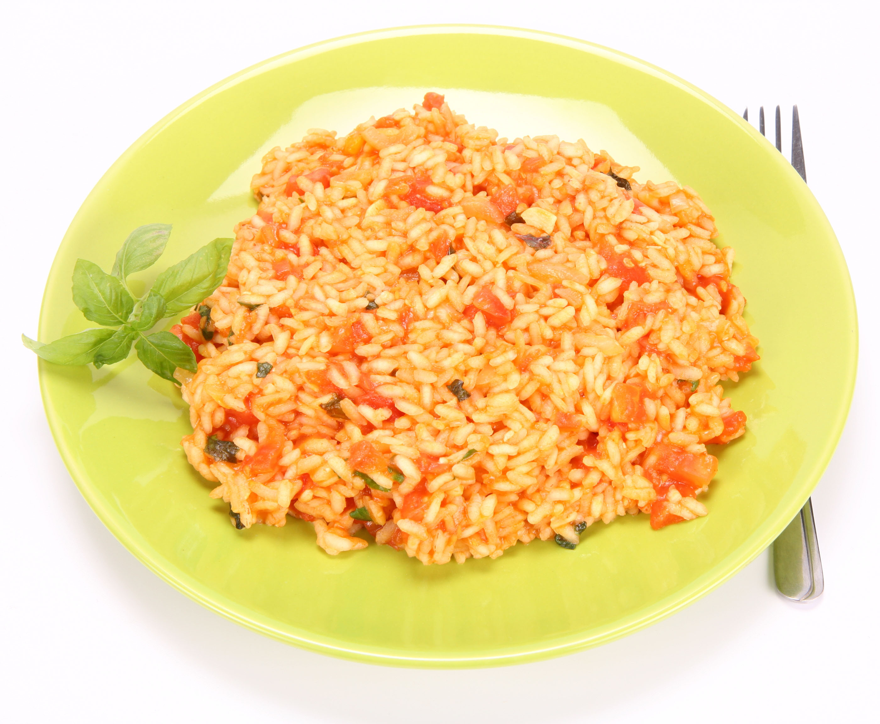 Arroz con salsa vegano