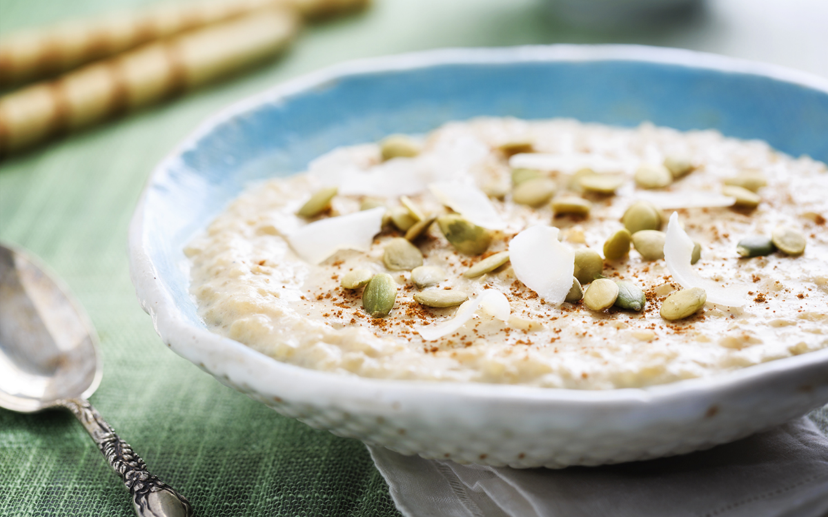 Arroz con leche de coco