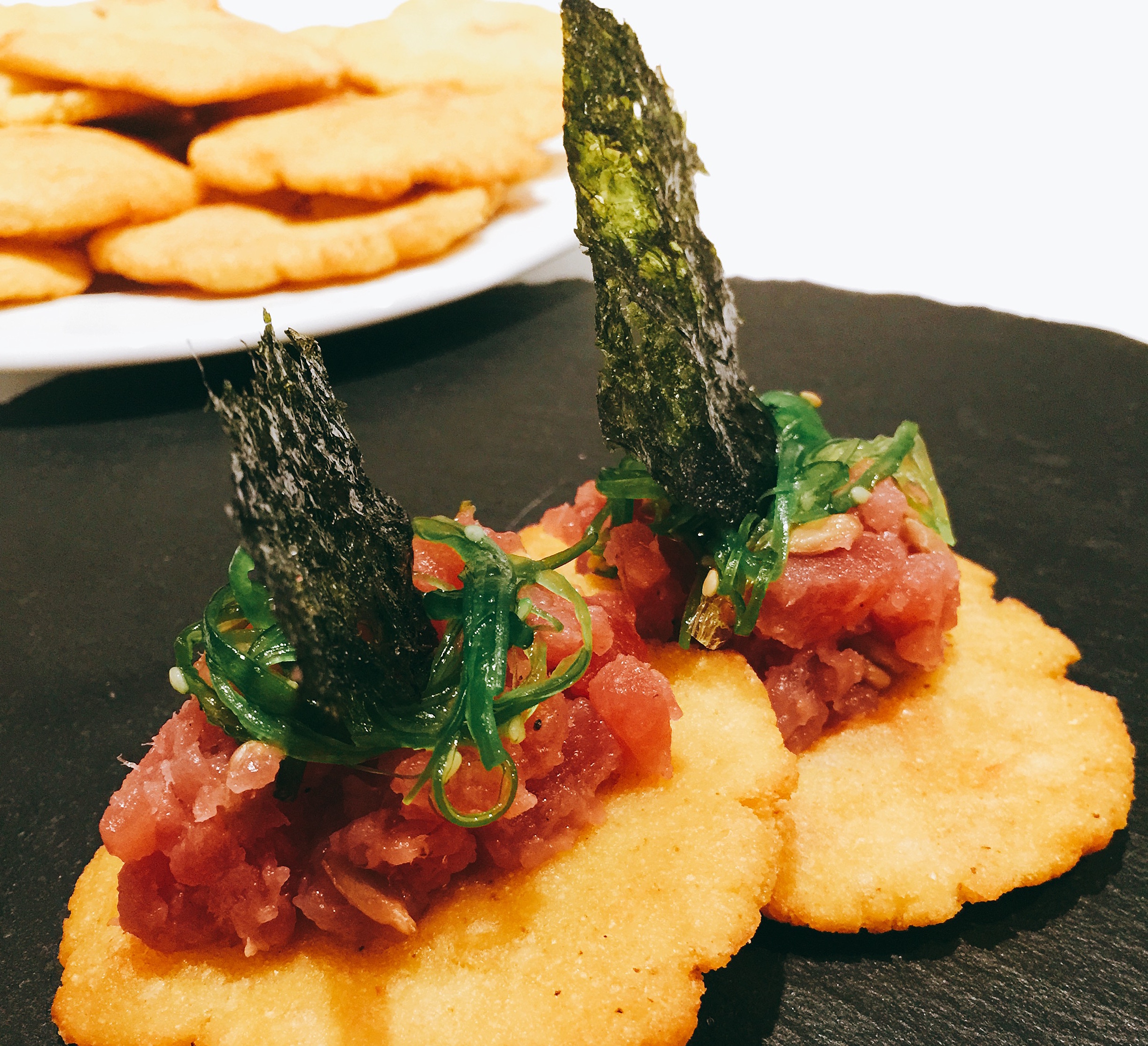 Tortos de Maíz con Atún Rojo Trufado