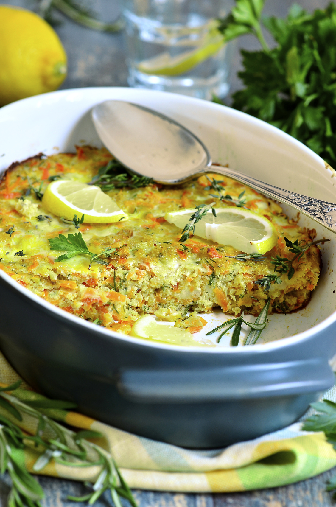 Pastel de bacalao con verduras 