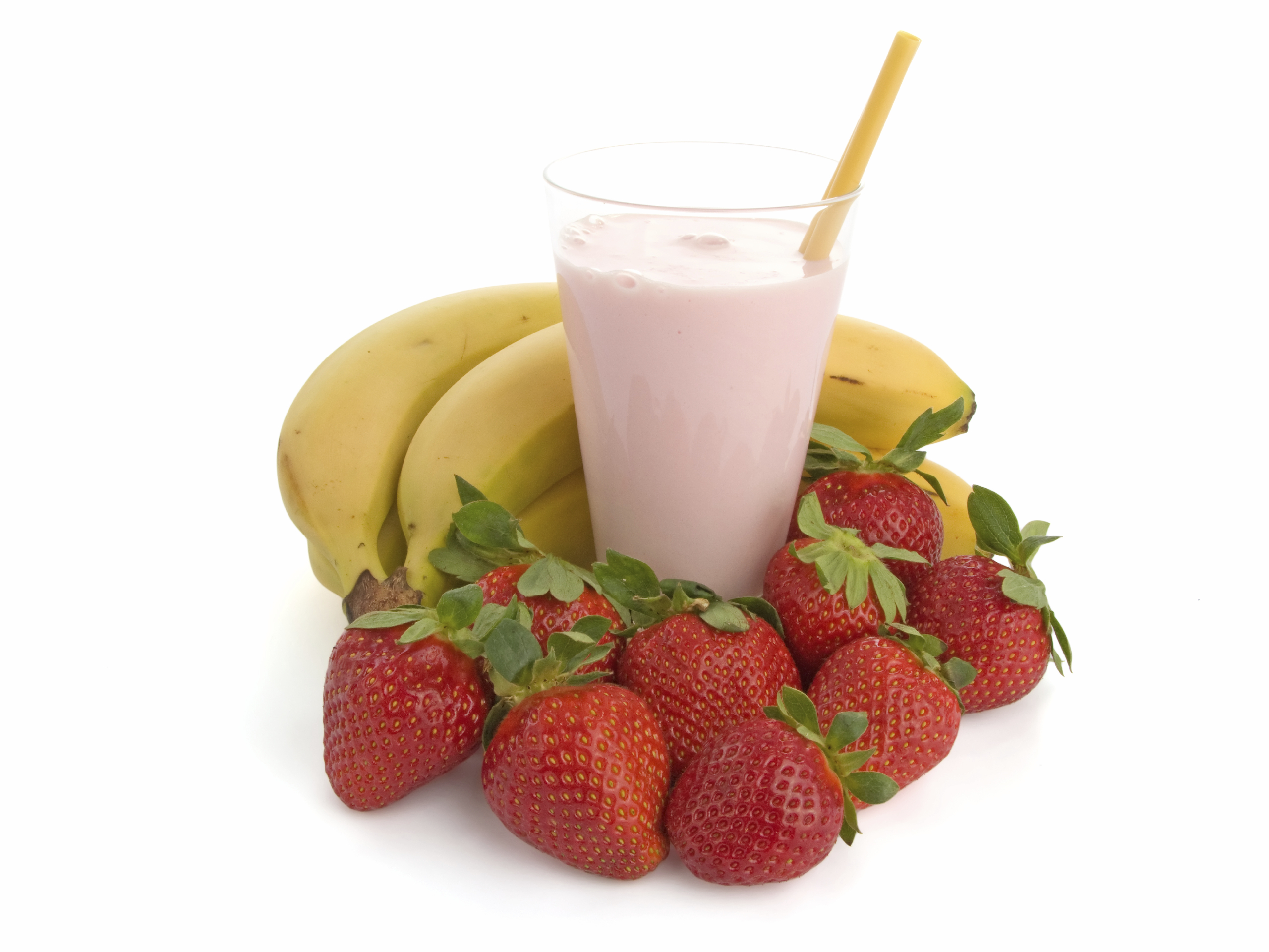 Batido de fresas y plátano