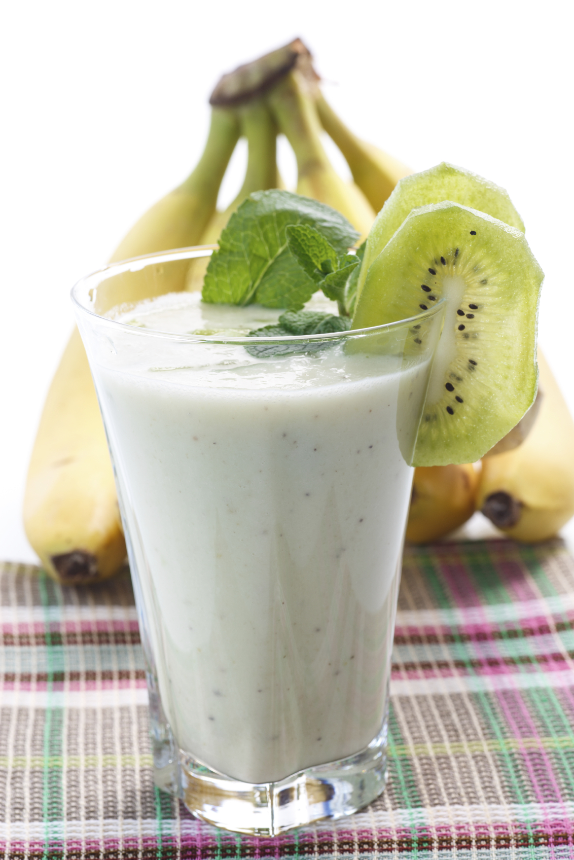 Batido de kiwi y plátanos con almíbar