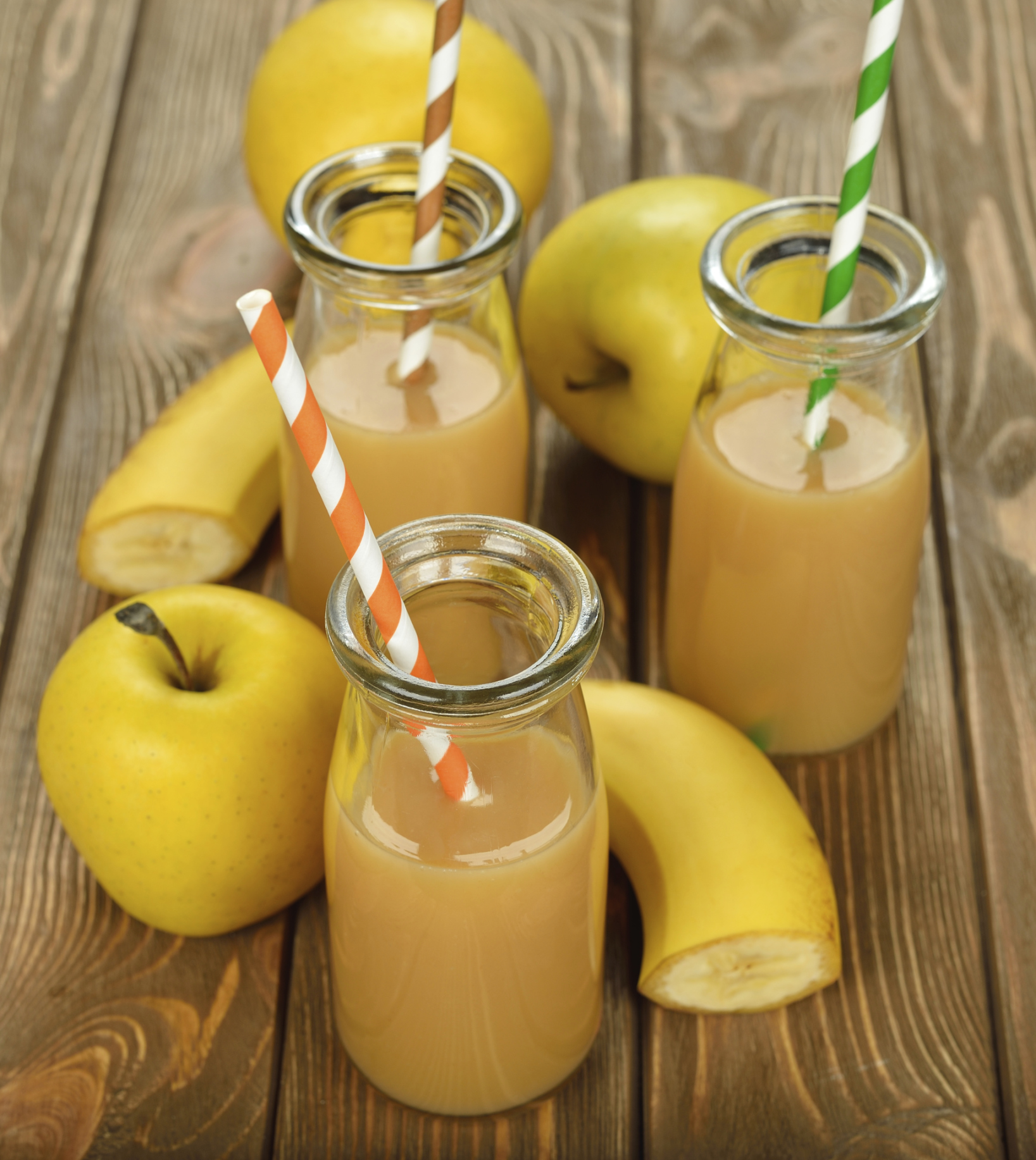 Batido de manzana platano y limonada