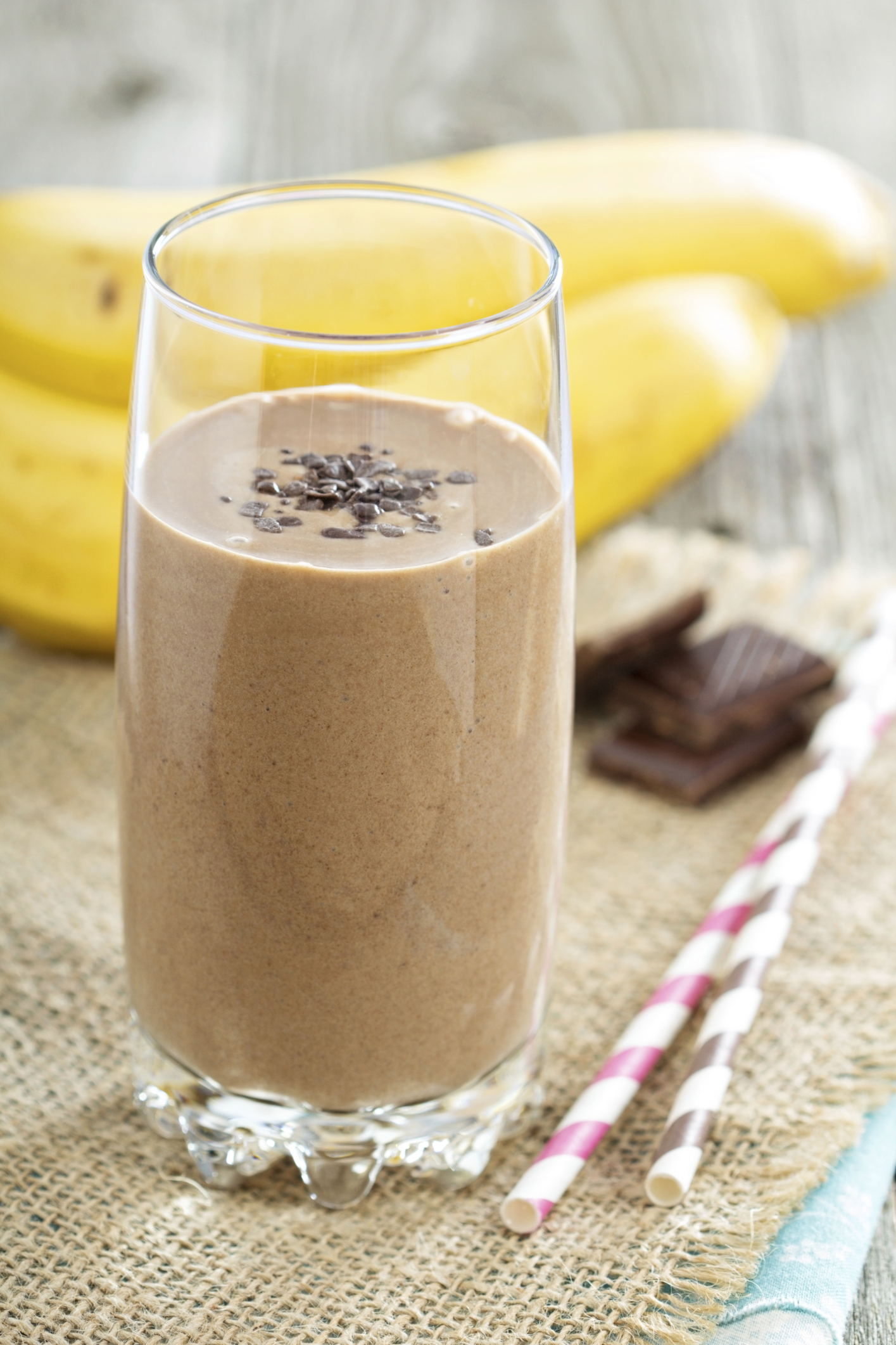 Batido de plátano con chocolate de Camerún