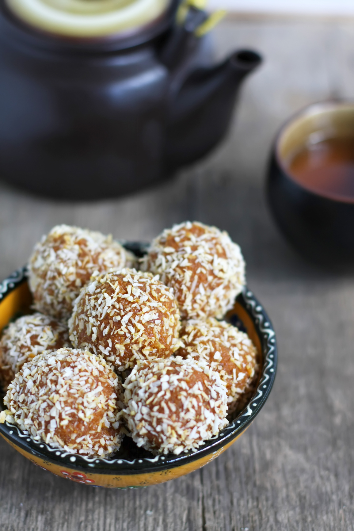 Bolitas de zanahoria y coco