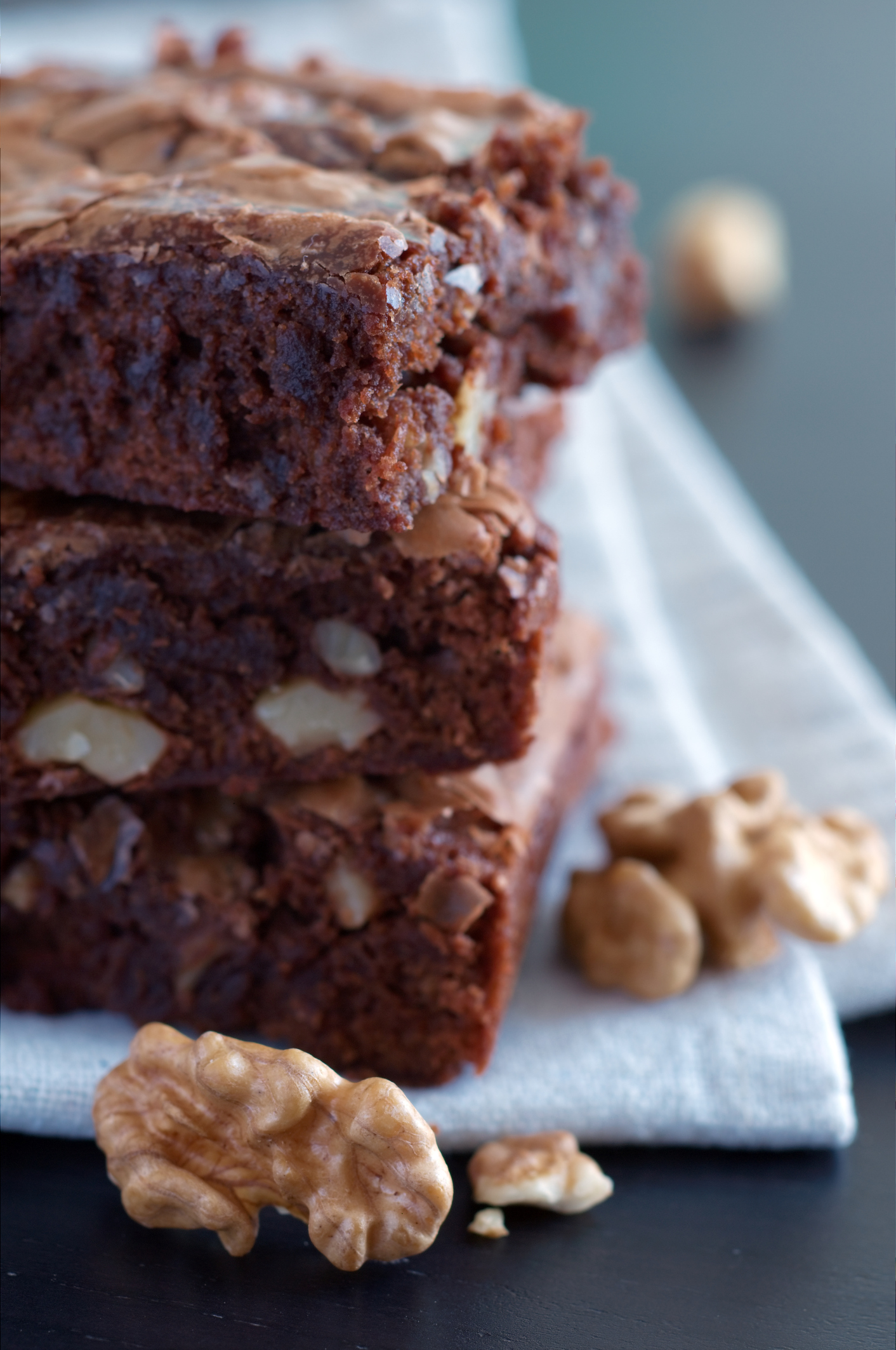 Brownies caseros de chocolate