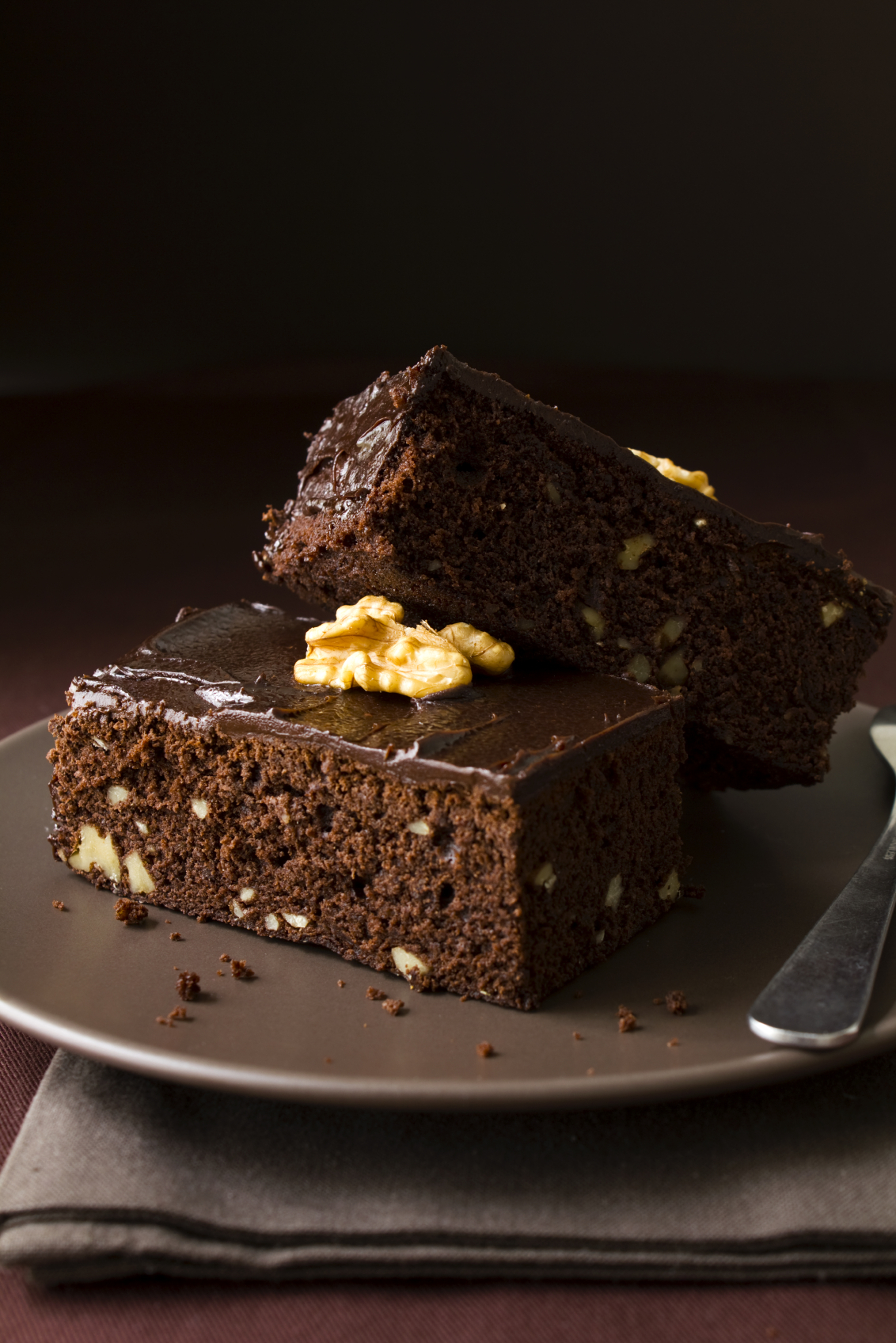 Budín de nueces y chocolate