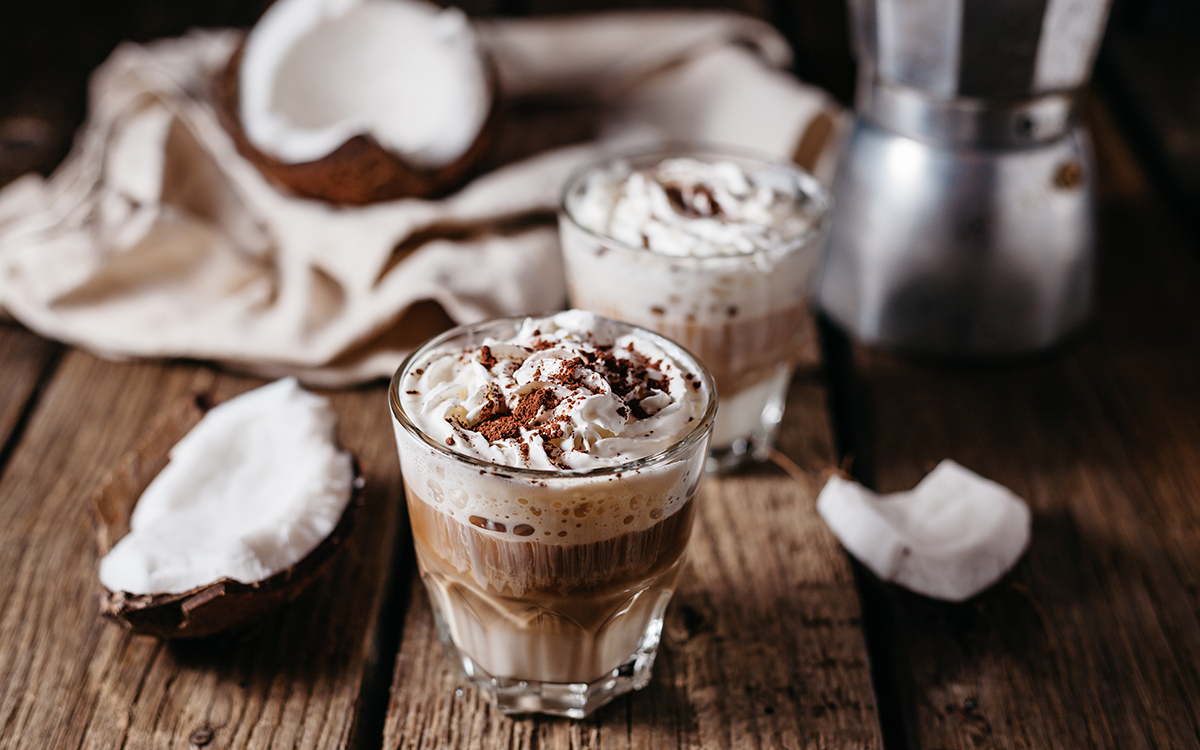 Café frappé de coco