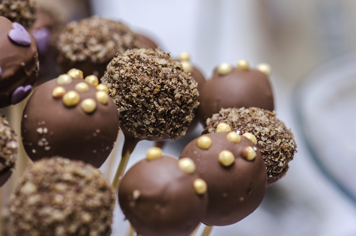 Cake pops de chocolate