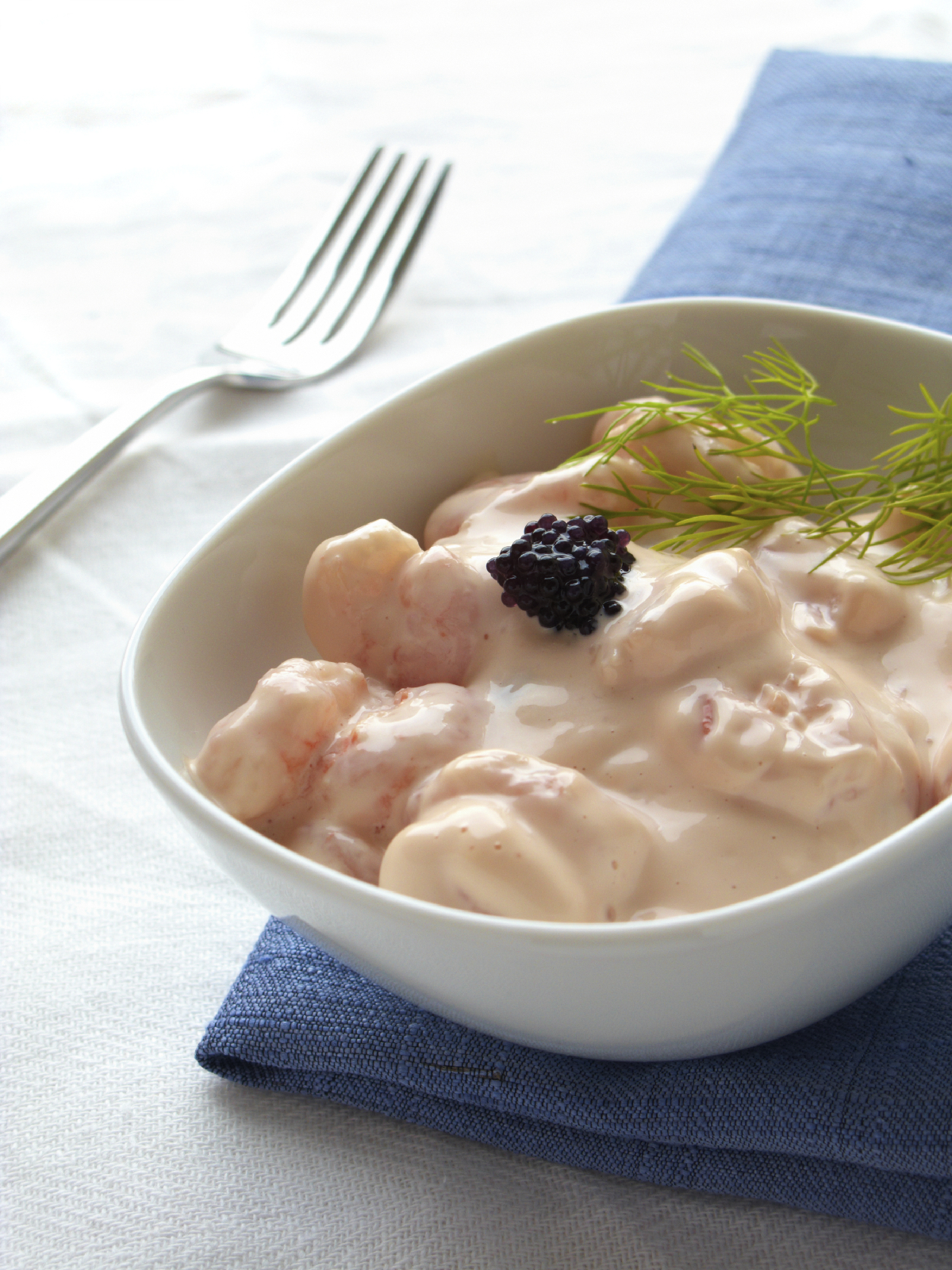 Camarones con mahonesa de jengibre