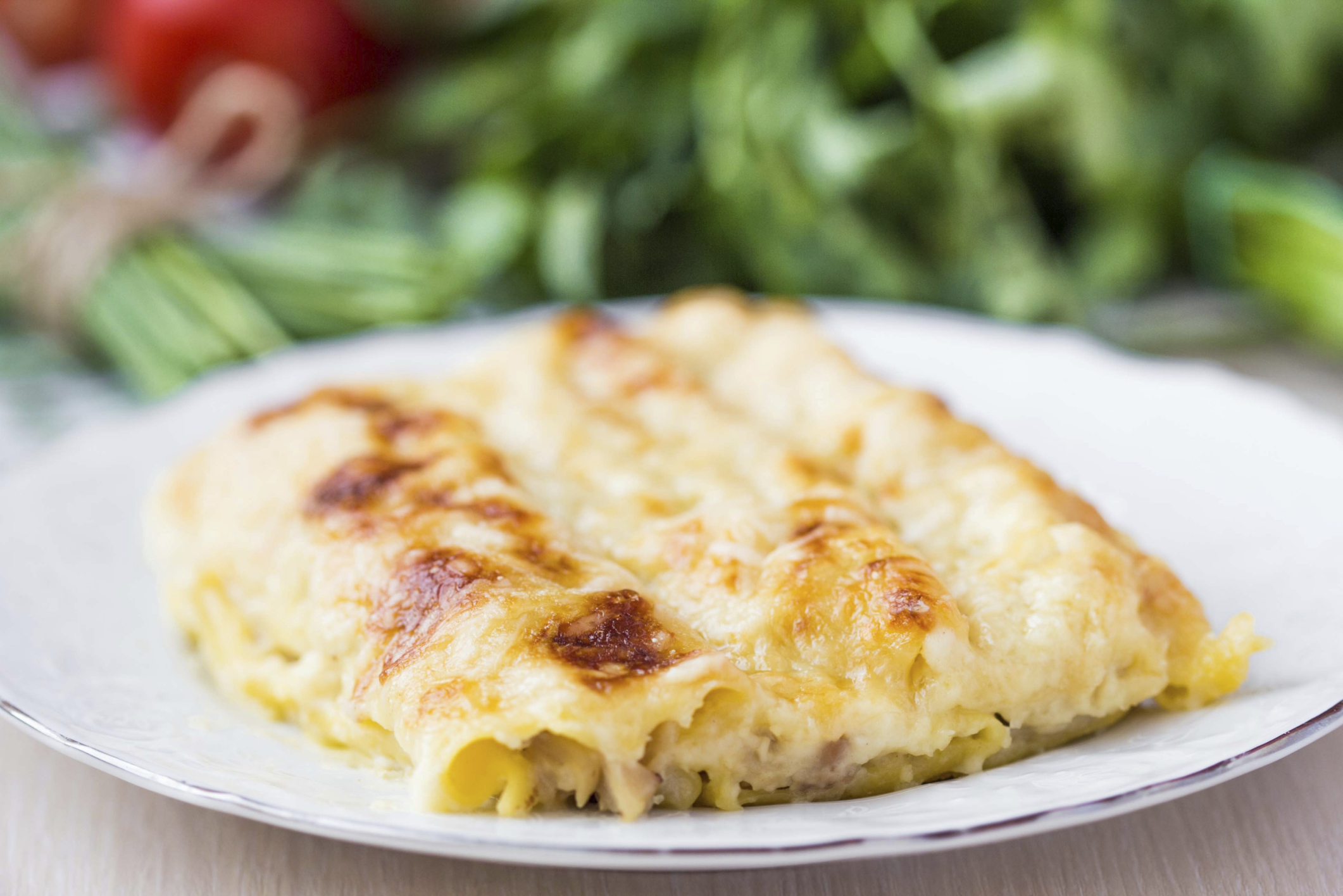 Canelones de pollo y cerdo