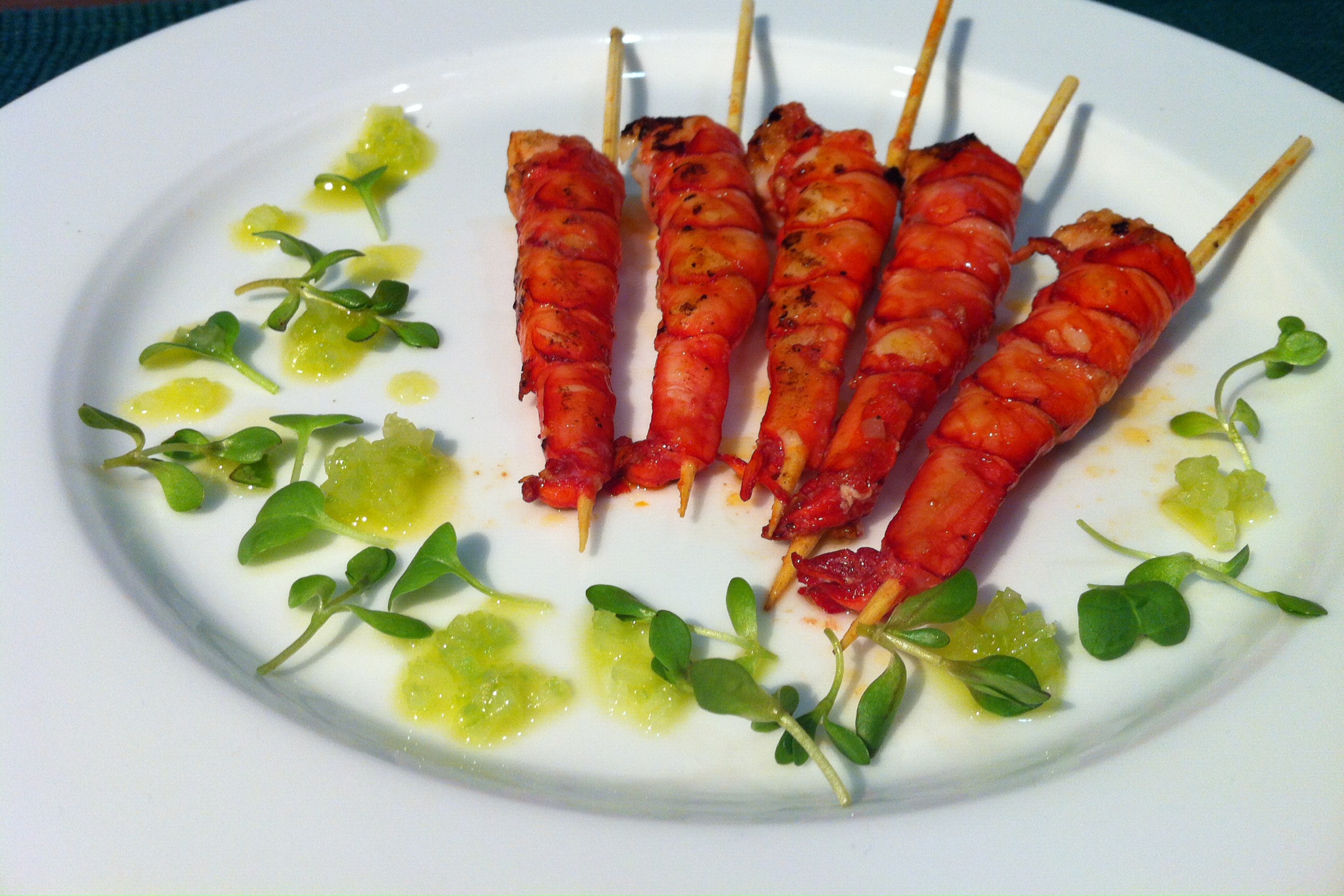 Carabineros marinados en Bloody Mary Virgen Extra